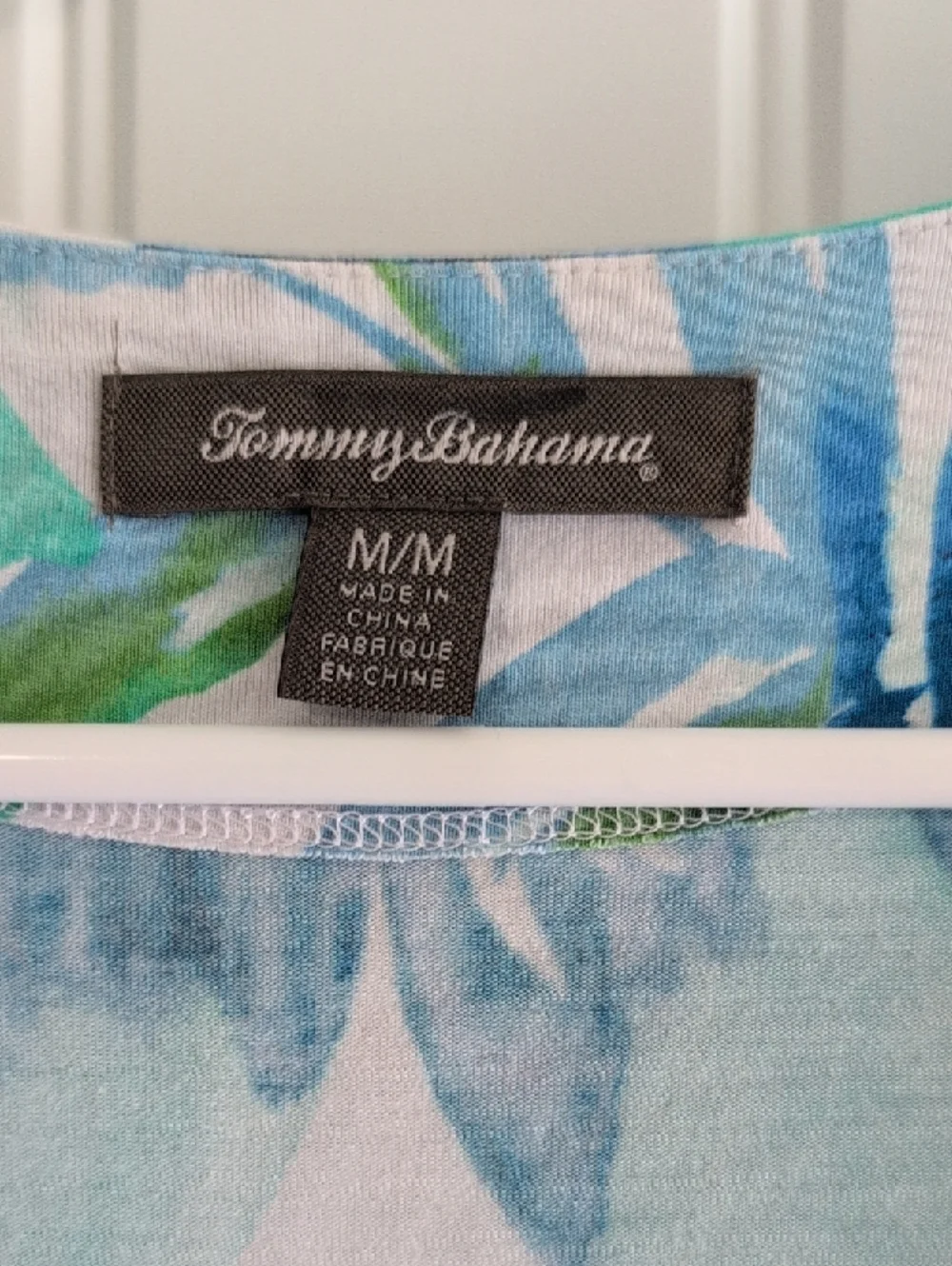 Tommy Bahama Blue & Green Floral Wrap Midi Dress - Picture 2 of 6